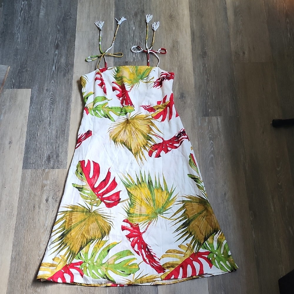House of Harlow 1960 Tropical Print Midi Dress